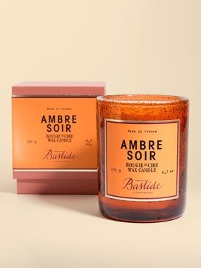 Bastide Ambre Soir Scented Jar Candle Amber Glass 6.7 oz